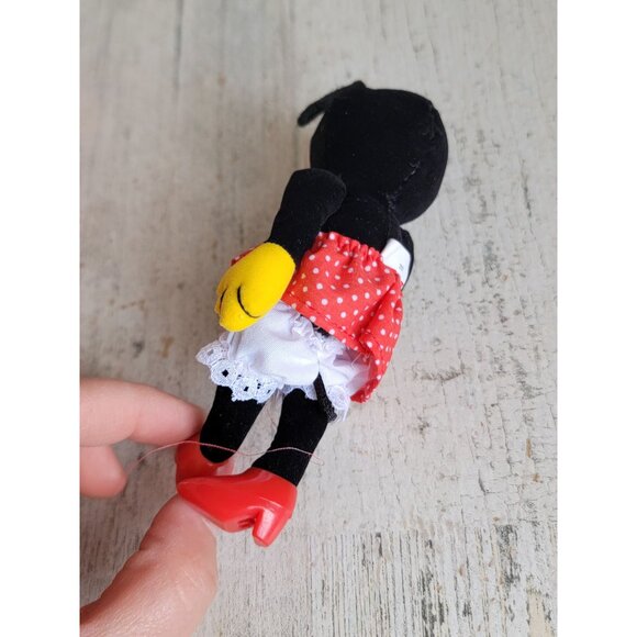 Hallmark Mickey sweetheart Minnie Mouse ornament Xmas vintage poseable doll - Picture 4 of 7